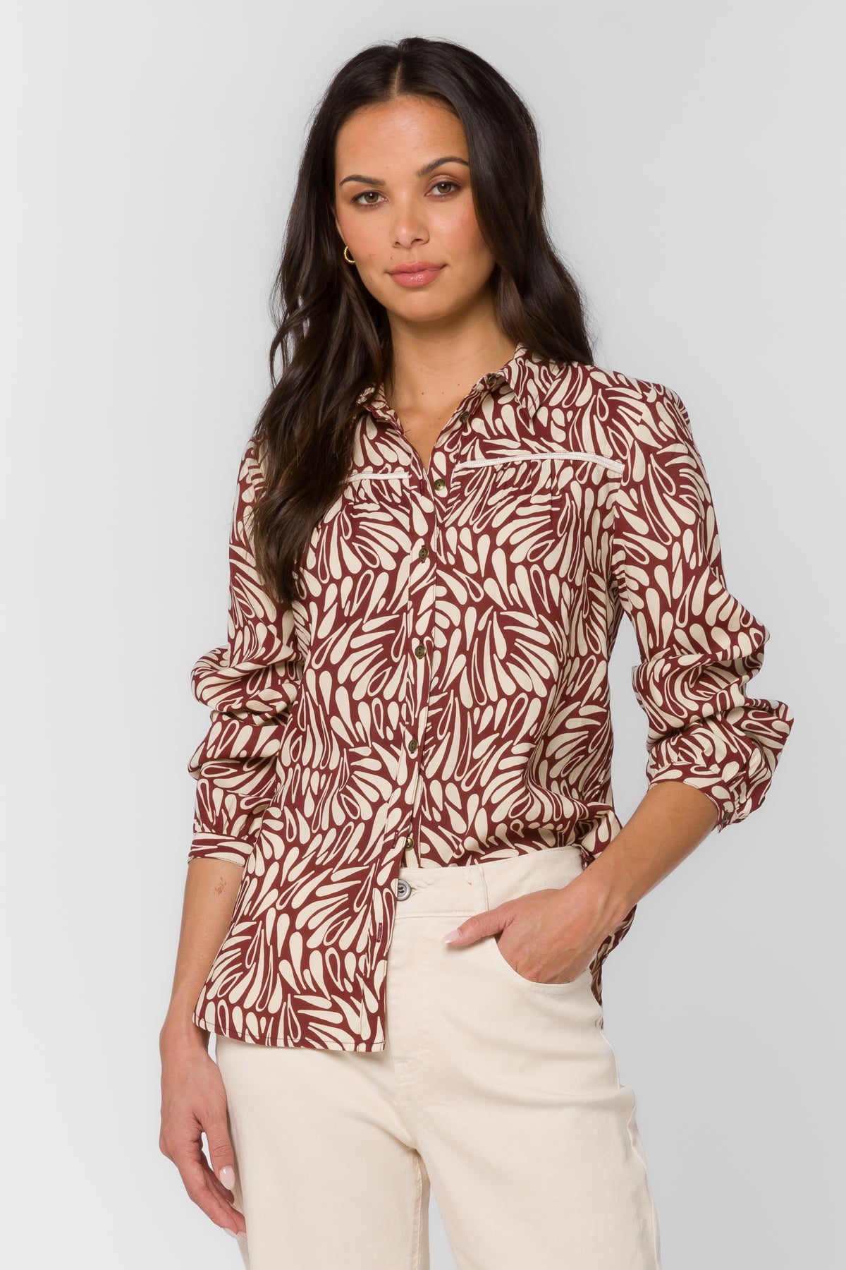 Aven Bordeaux Dew Shirt