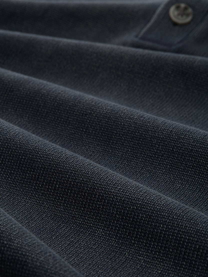 Washed Buttoned Knit Troyer