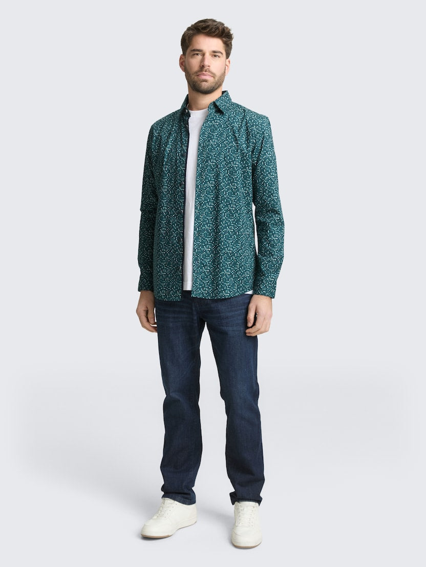 Fitted Printed Shirt - Meadow