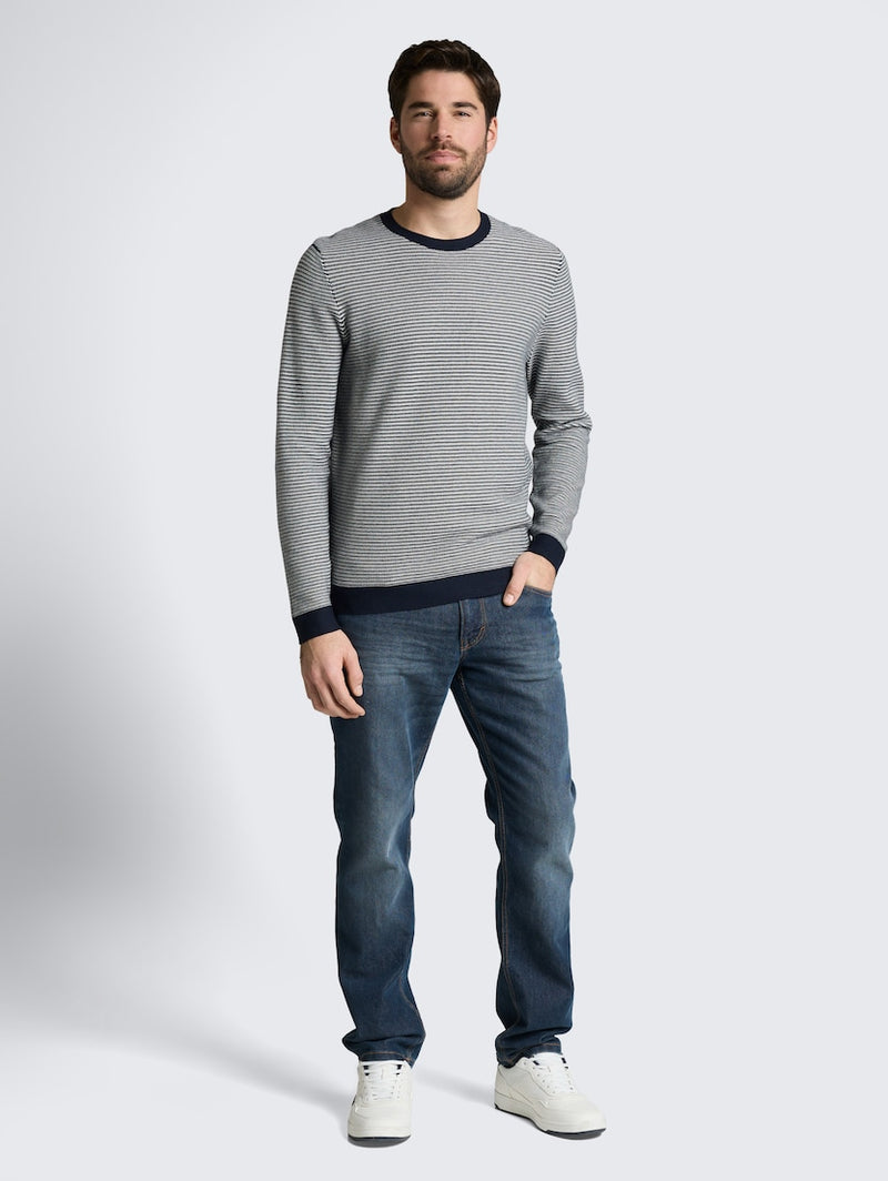 Striped Crewneck Pullover