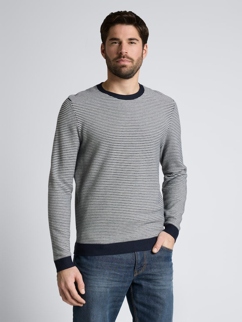 Striped Crewneck Pullover
