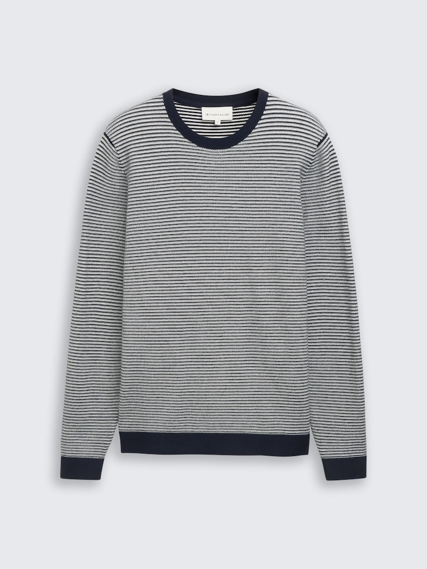 Striped Crewneck Pullover