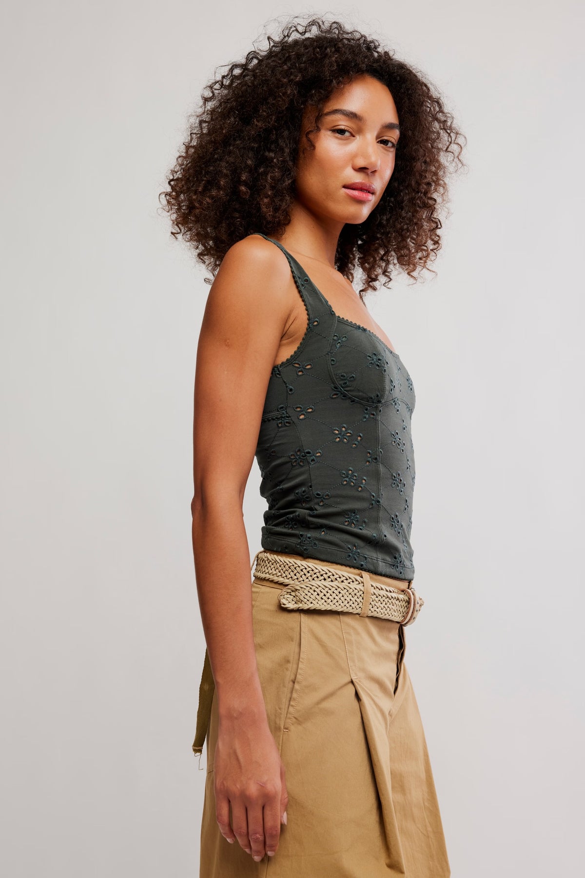 Full Bloom Eyelet Cami