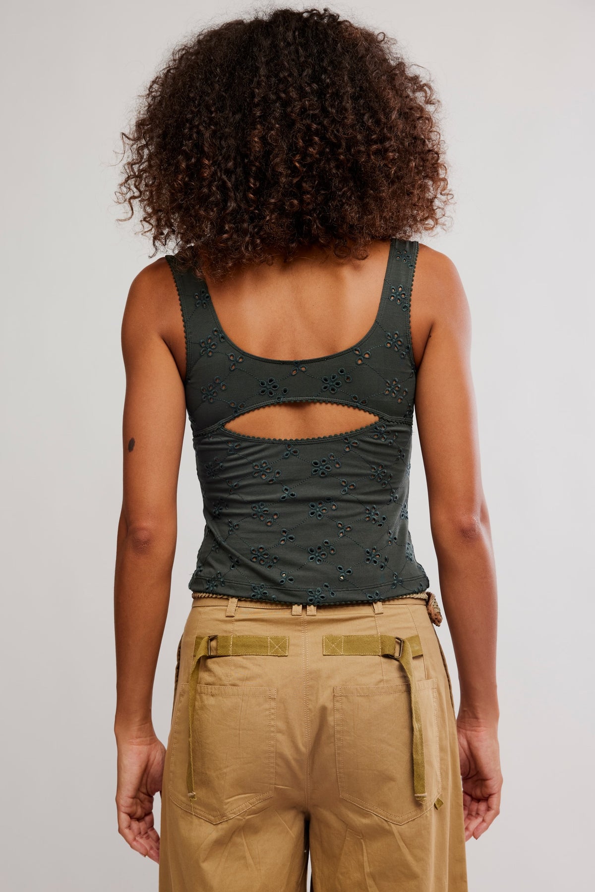 Full Bloom Eyelet Cami