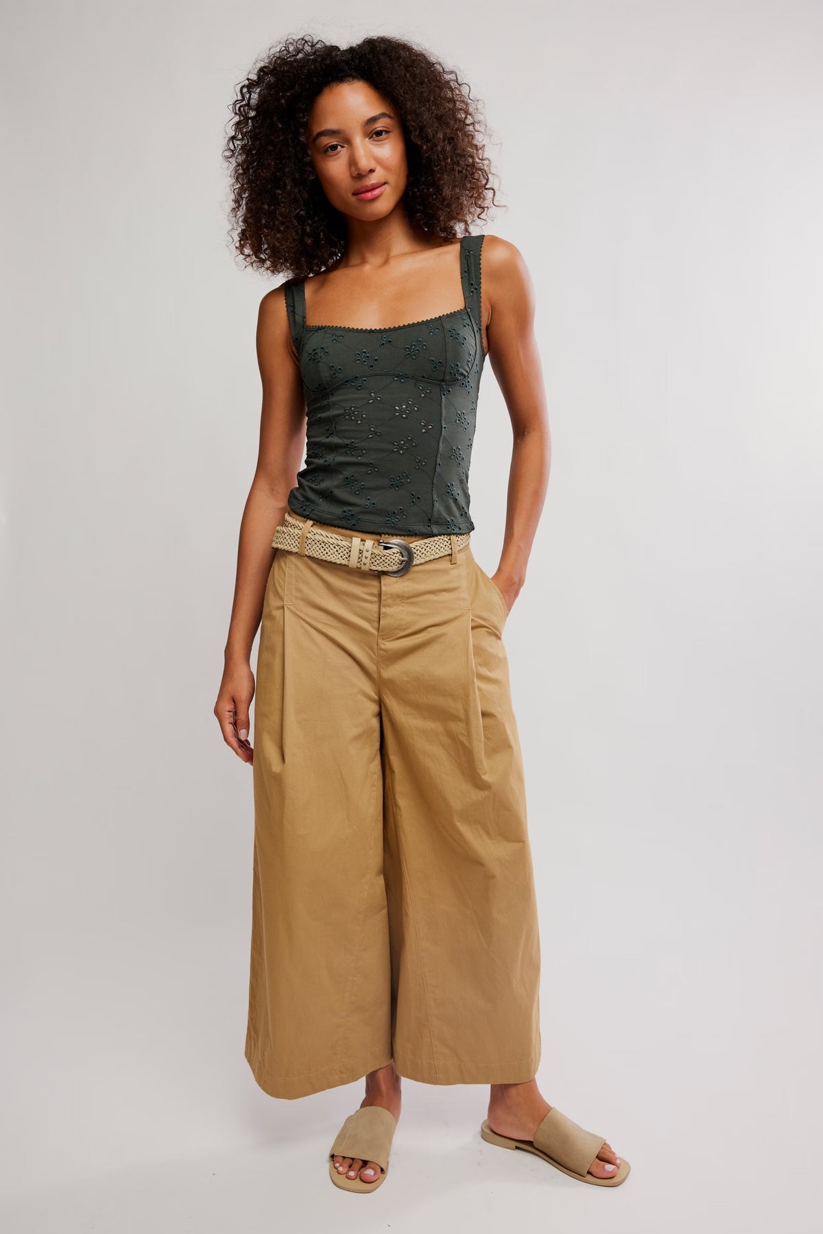 Full Bloom Eyelet Cami