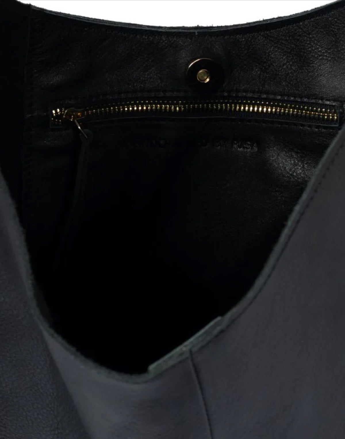 Knot Leather Shoulder Bag - Black