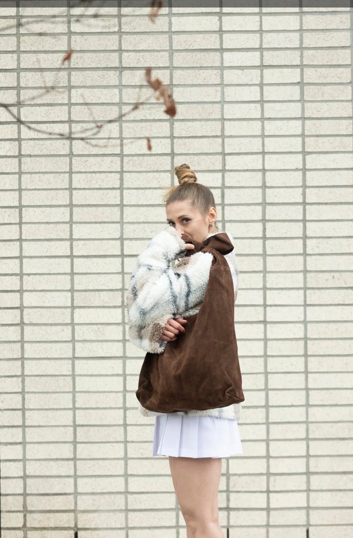 Knot Tote Suede - Seaweed