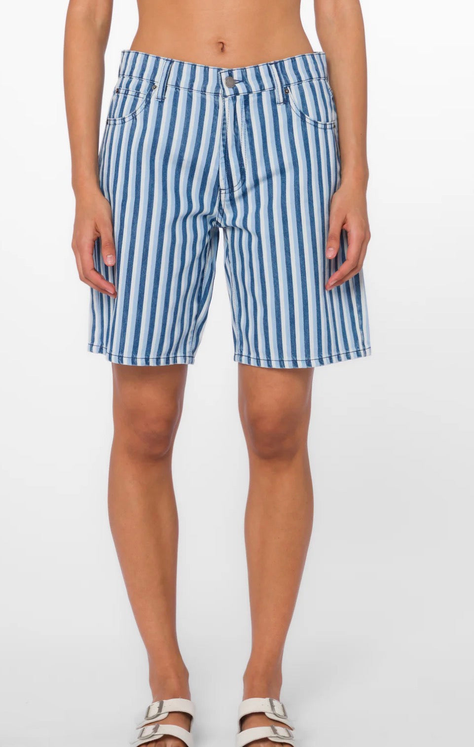 Teri Blue Stripe Shorts