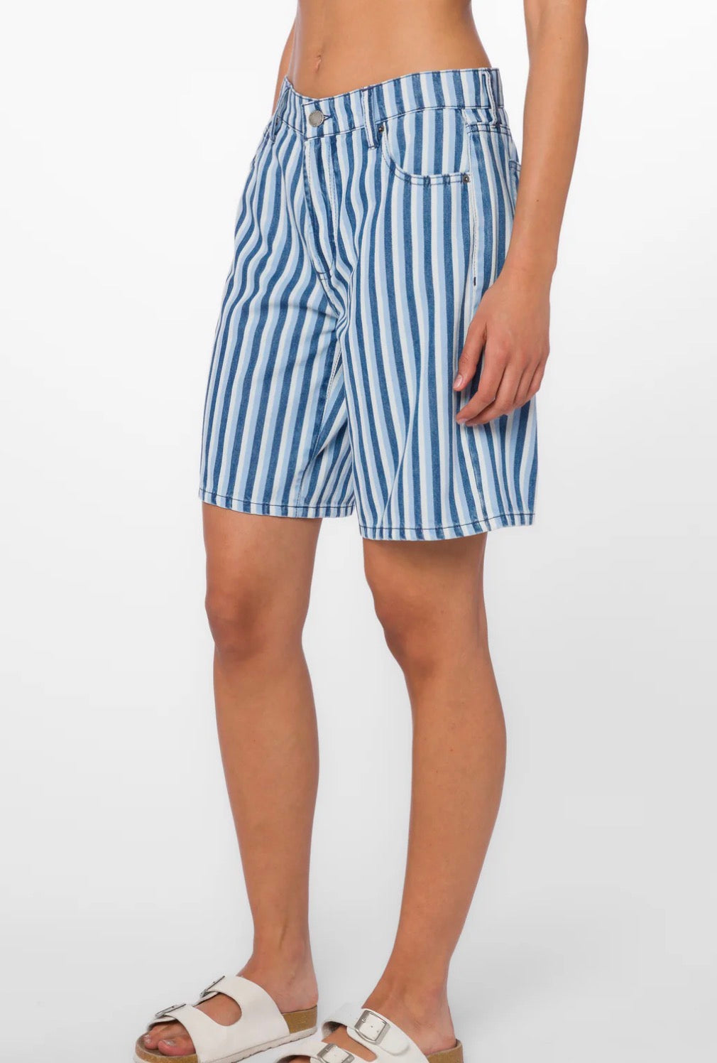 Teri Blue Stripe Shorts
