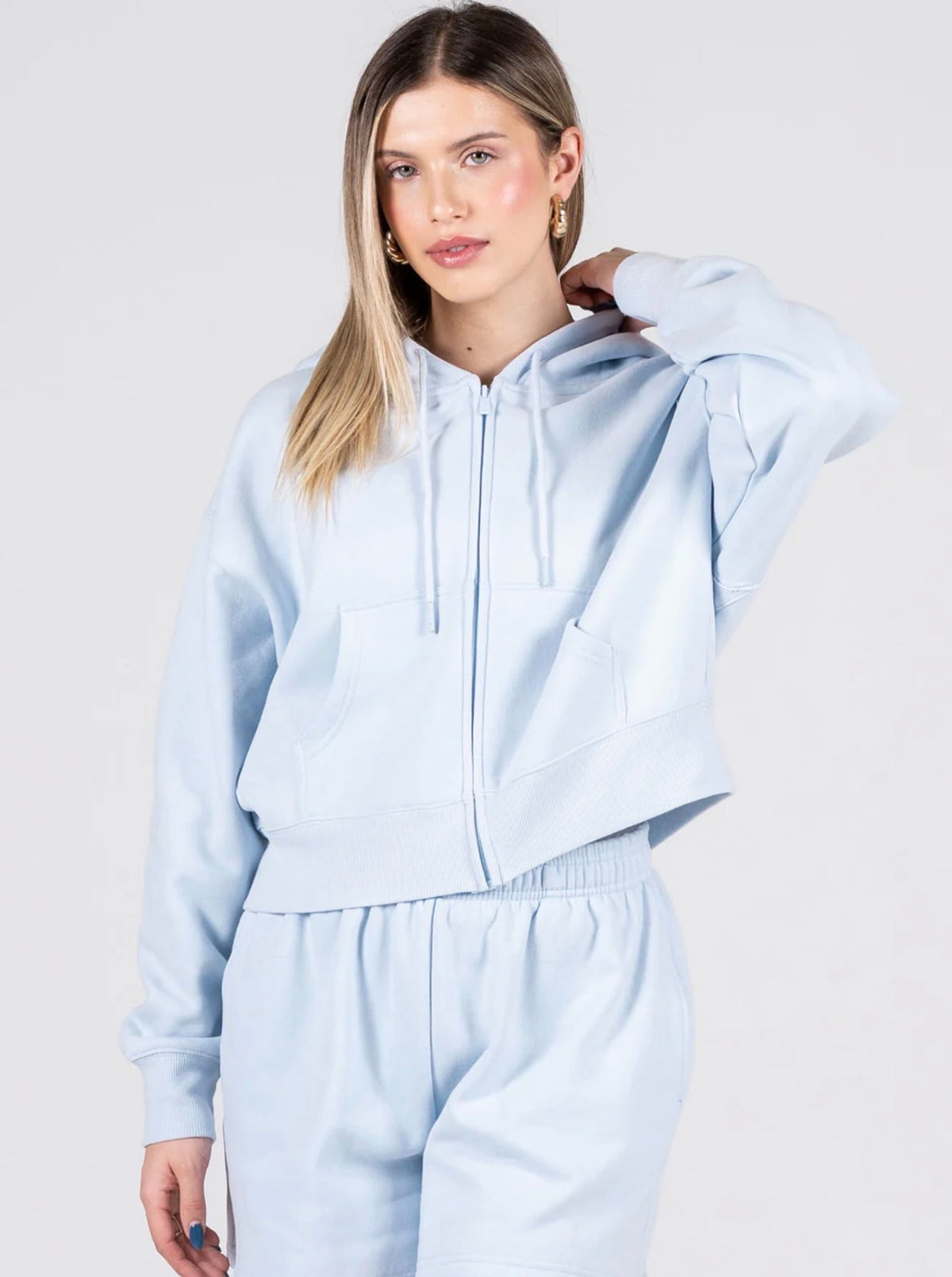 Recycled poly/Cotton Zip Hoodie