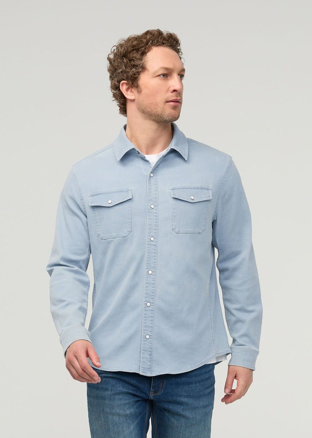 Performance Denim Lite Two-Pocket Shirt