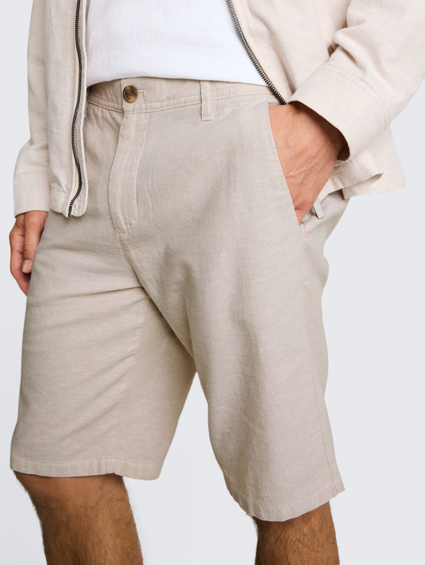Cotton Linen Chino Shorts
