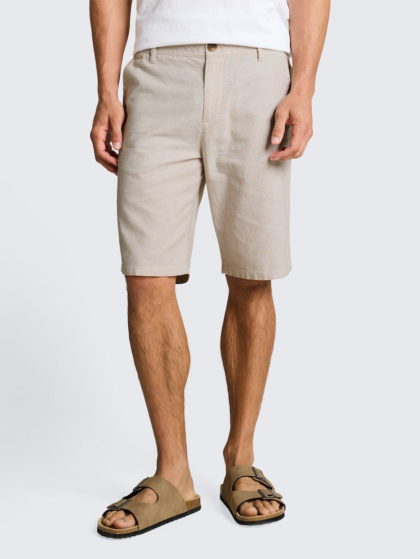 Cotton Linen Chino Shorts
