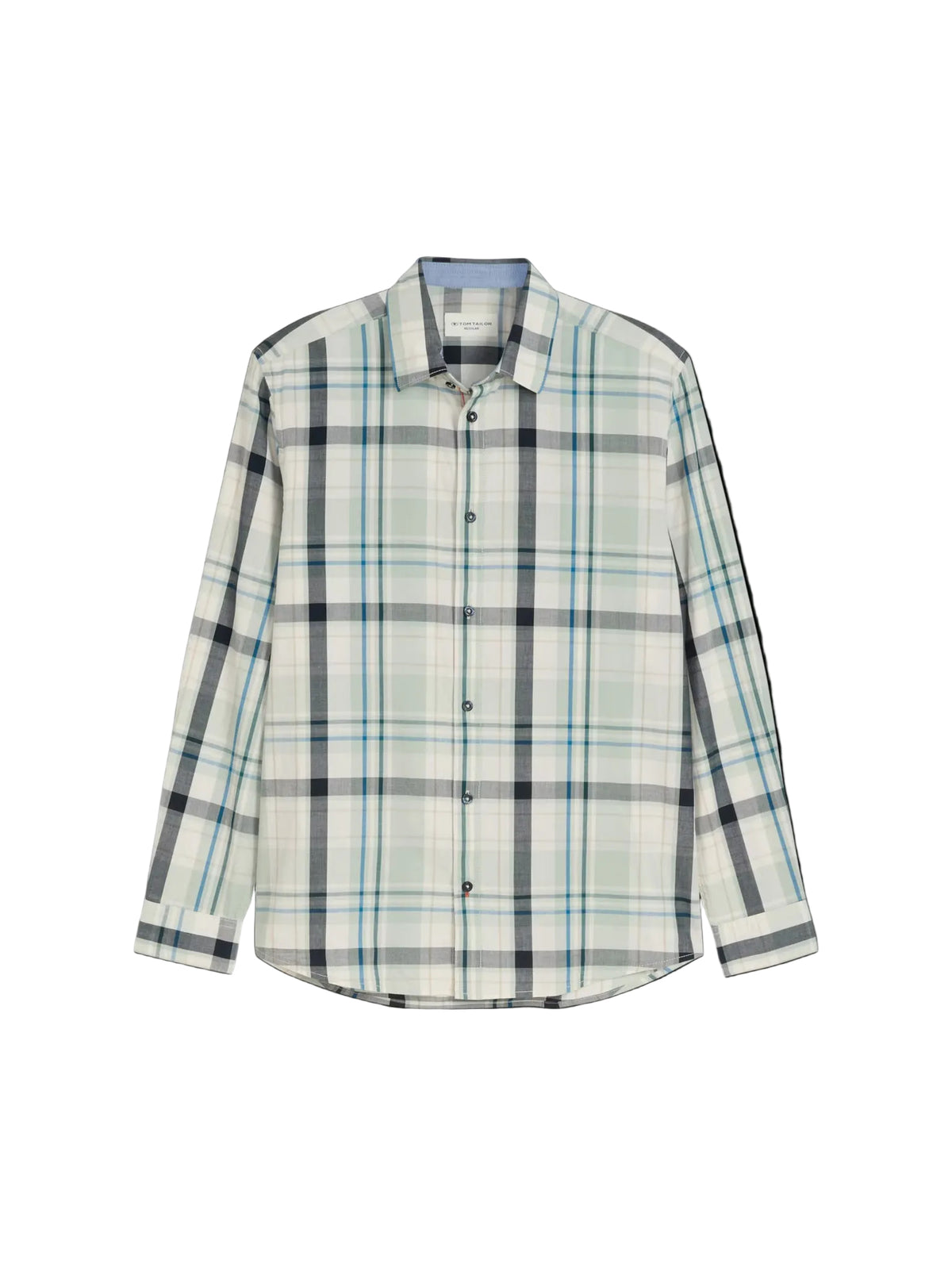 Soft Green Big Checked Shirt
