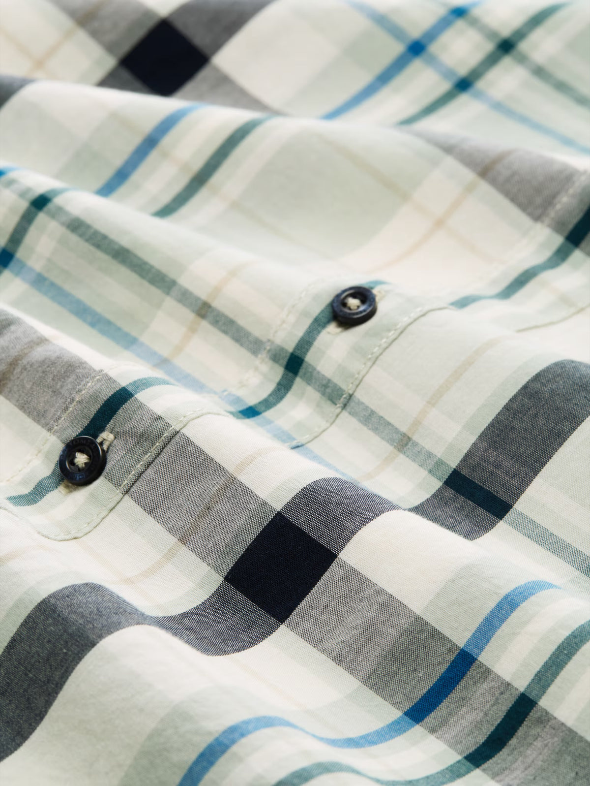 Soft Green Big Checked Shirt