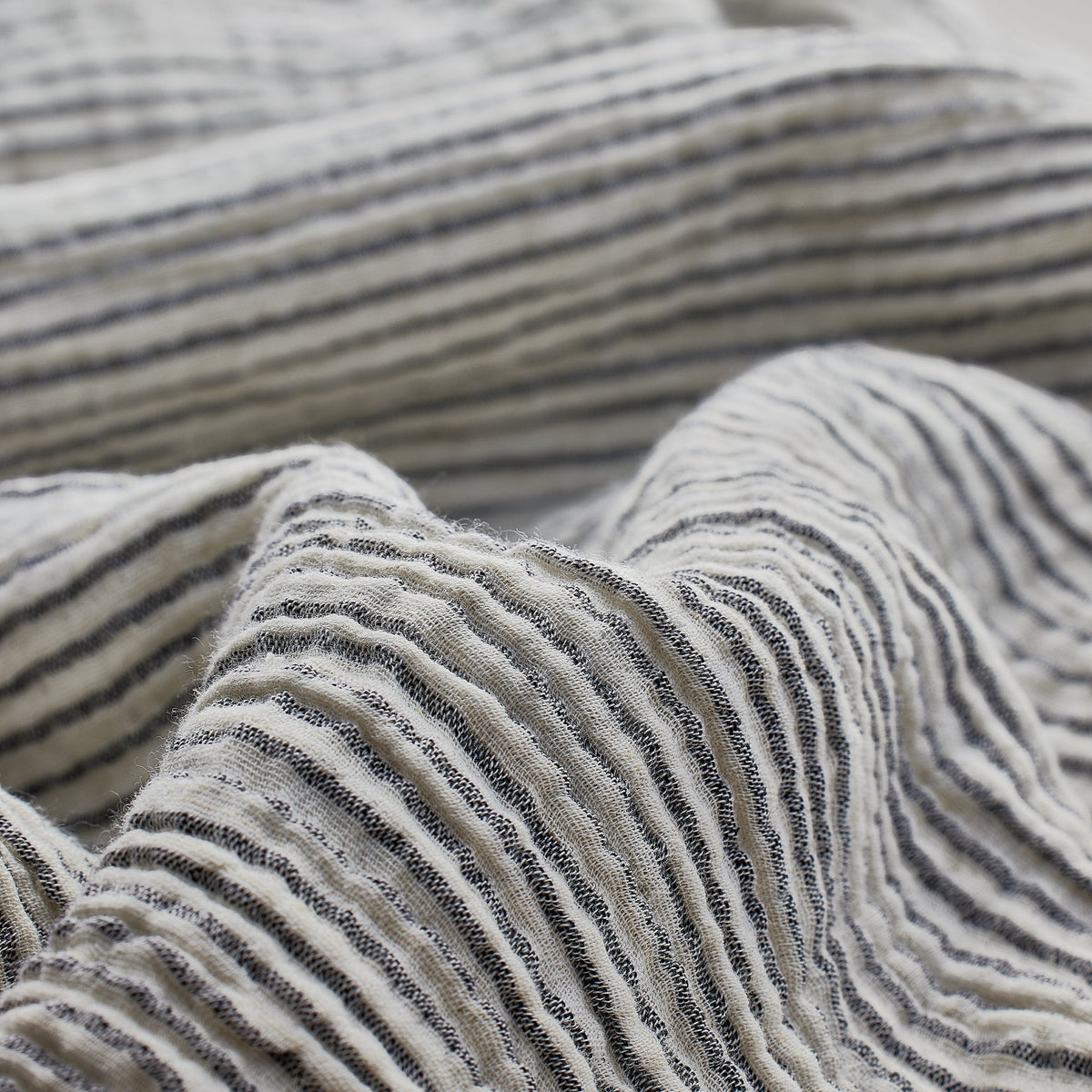 Striped Crinkle Cotton Strappy Top