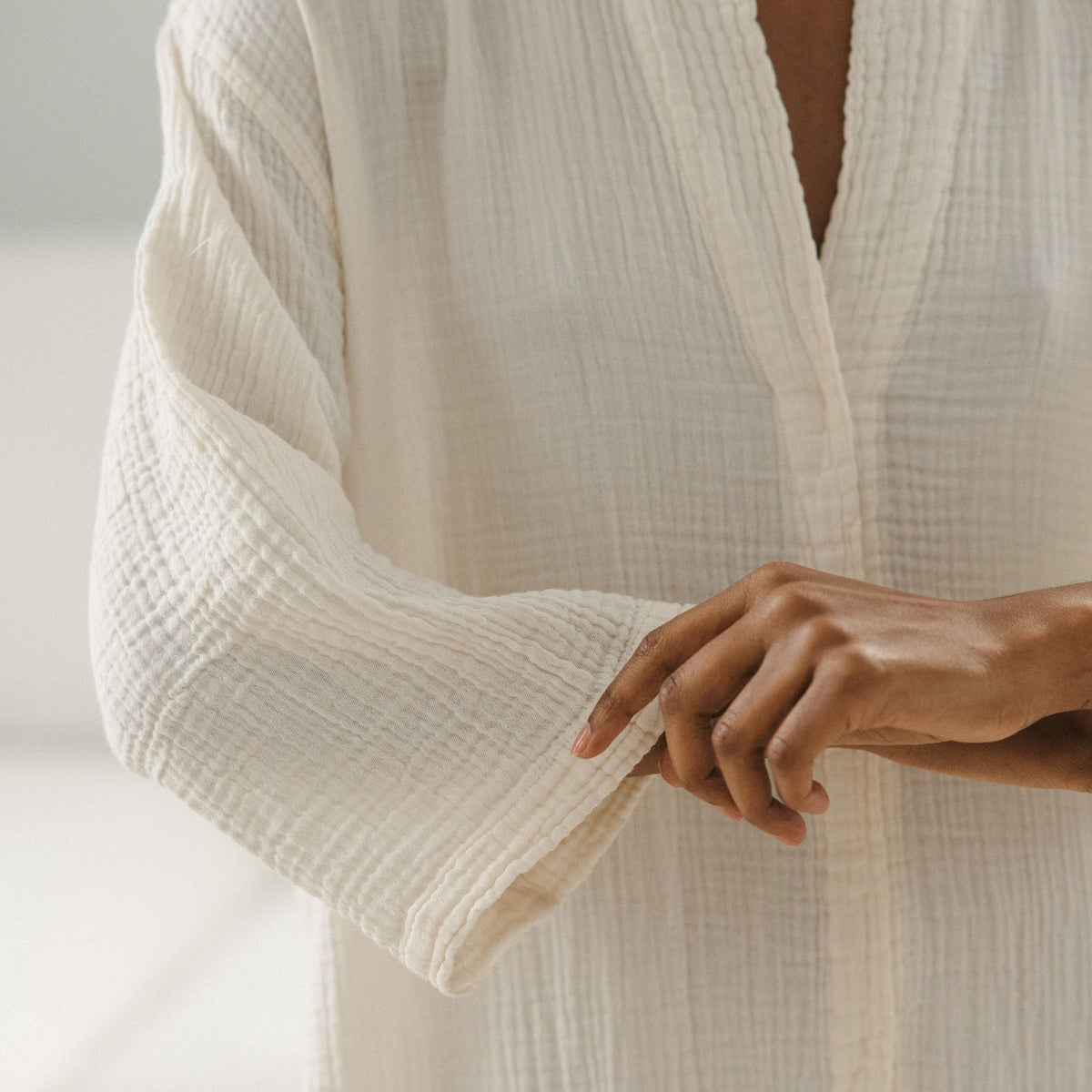Crinkle Shirt Dress