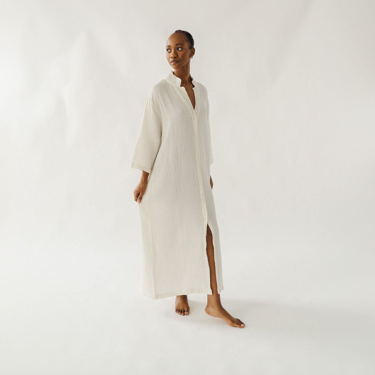 Crinkle Shirt Dress