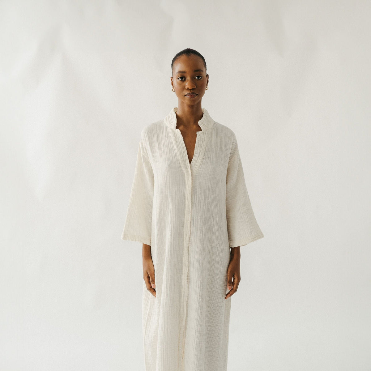 Crinkle Shirt Dress