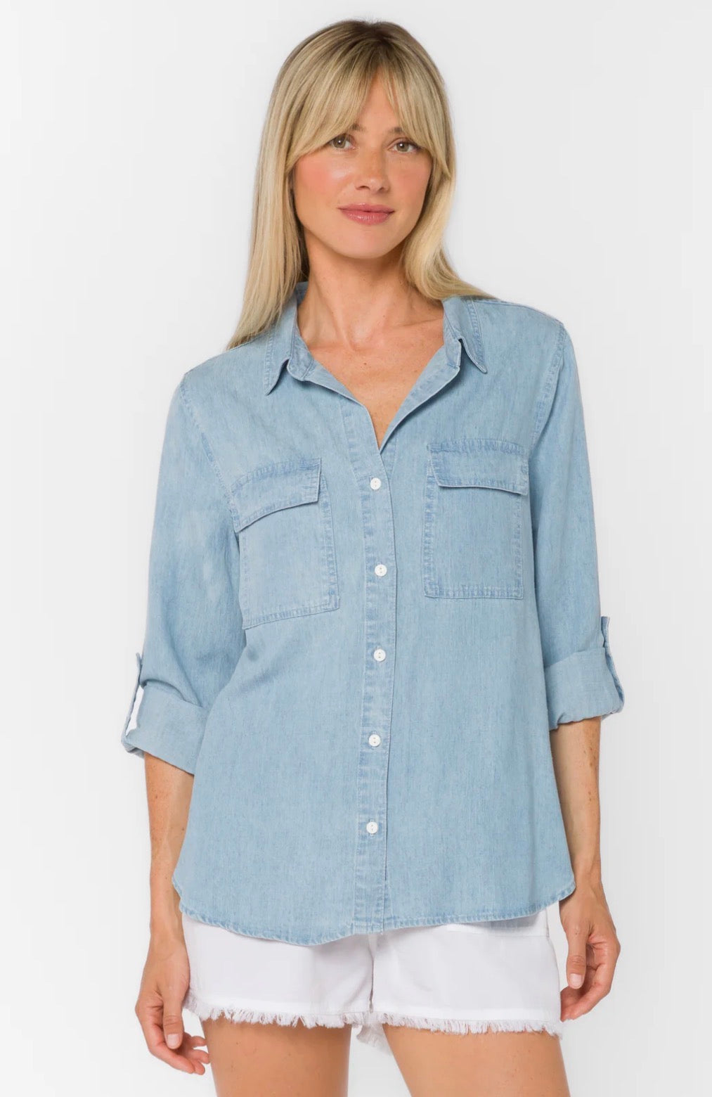 Talma Washed Blue Shirt