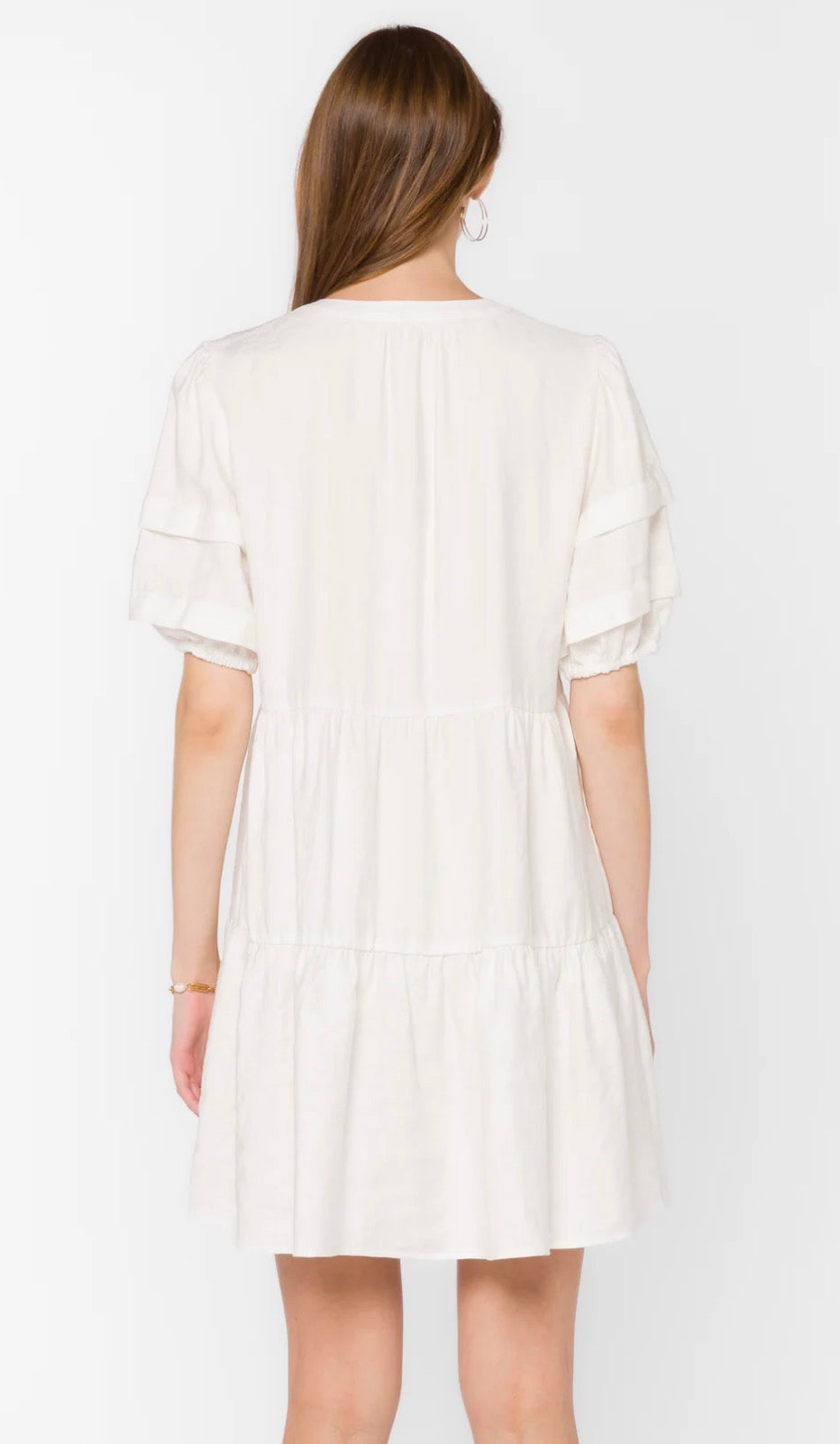 Melita Optic White Dress
