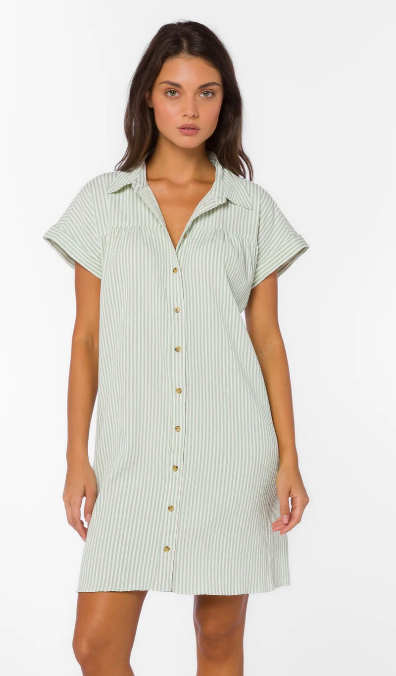 Merilee Stripe Sage Dress