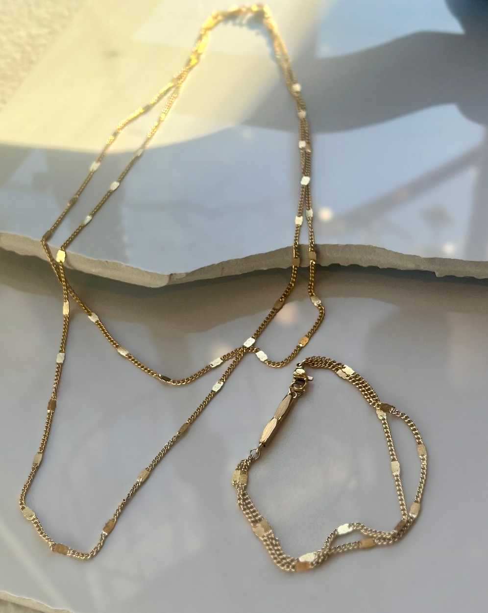 Double Chain Necklace or Bracelet