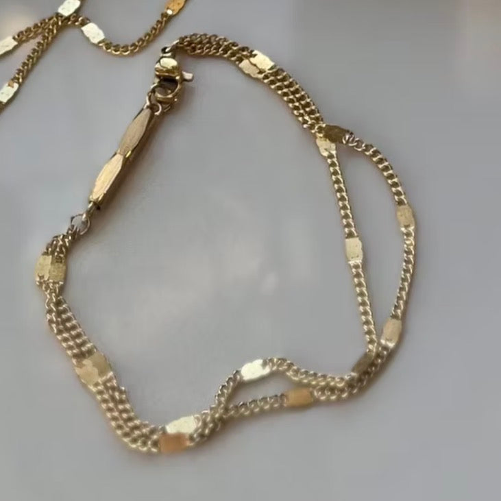 Double Chain Necklace or Bracelet