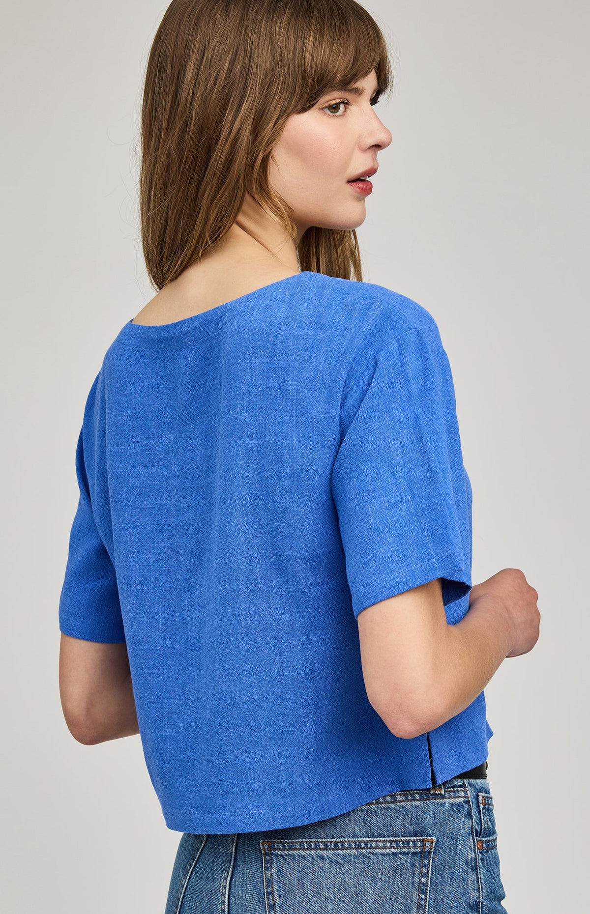 Gemini Linen Top