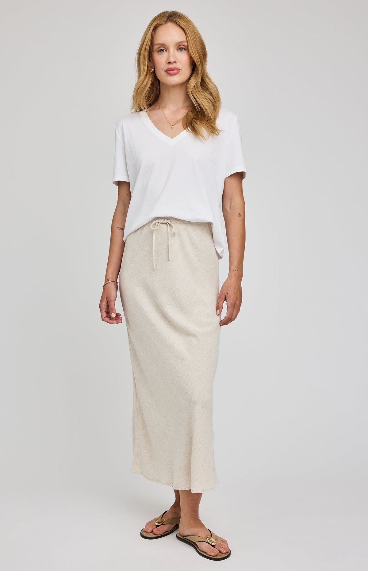 Cassia Linen Skirt