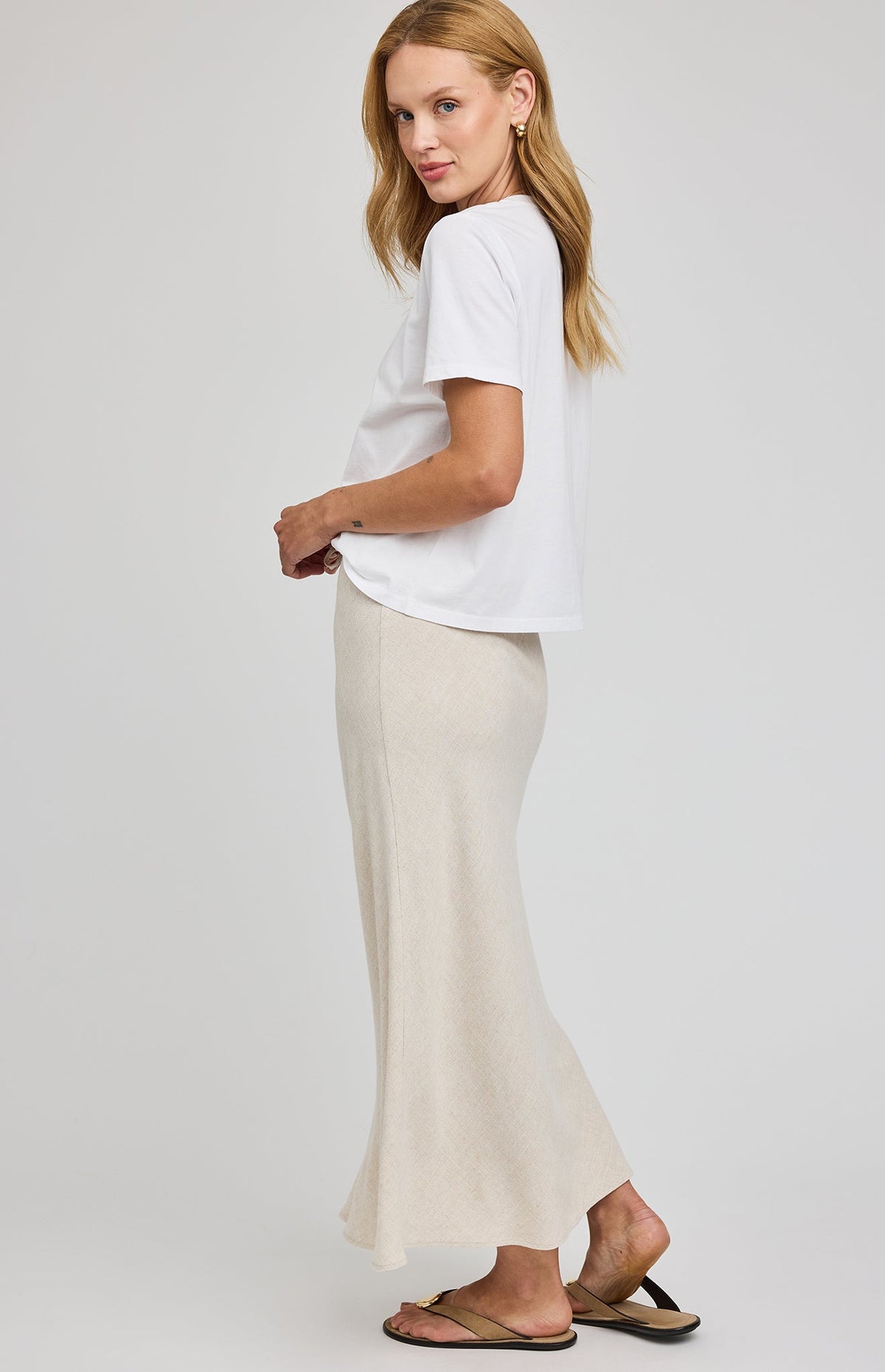 Cassia Linen Skirt