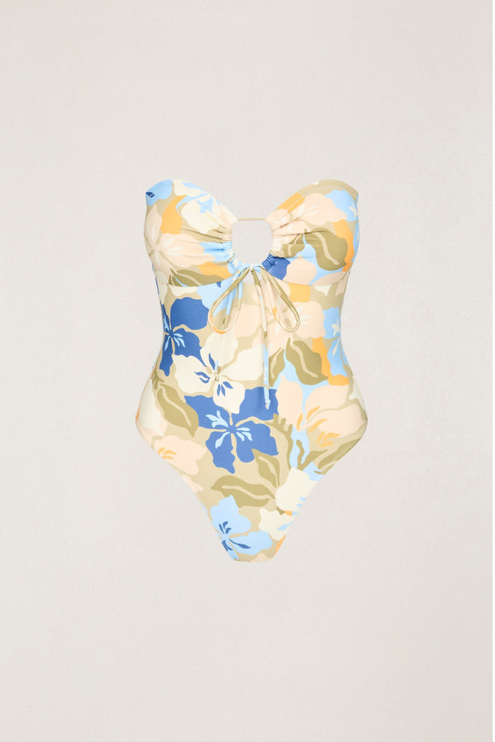 Blanca Floral Tie Front One Piece