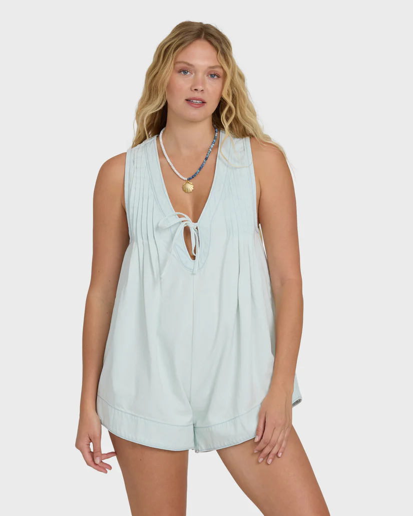 June Salt Washed Romper