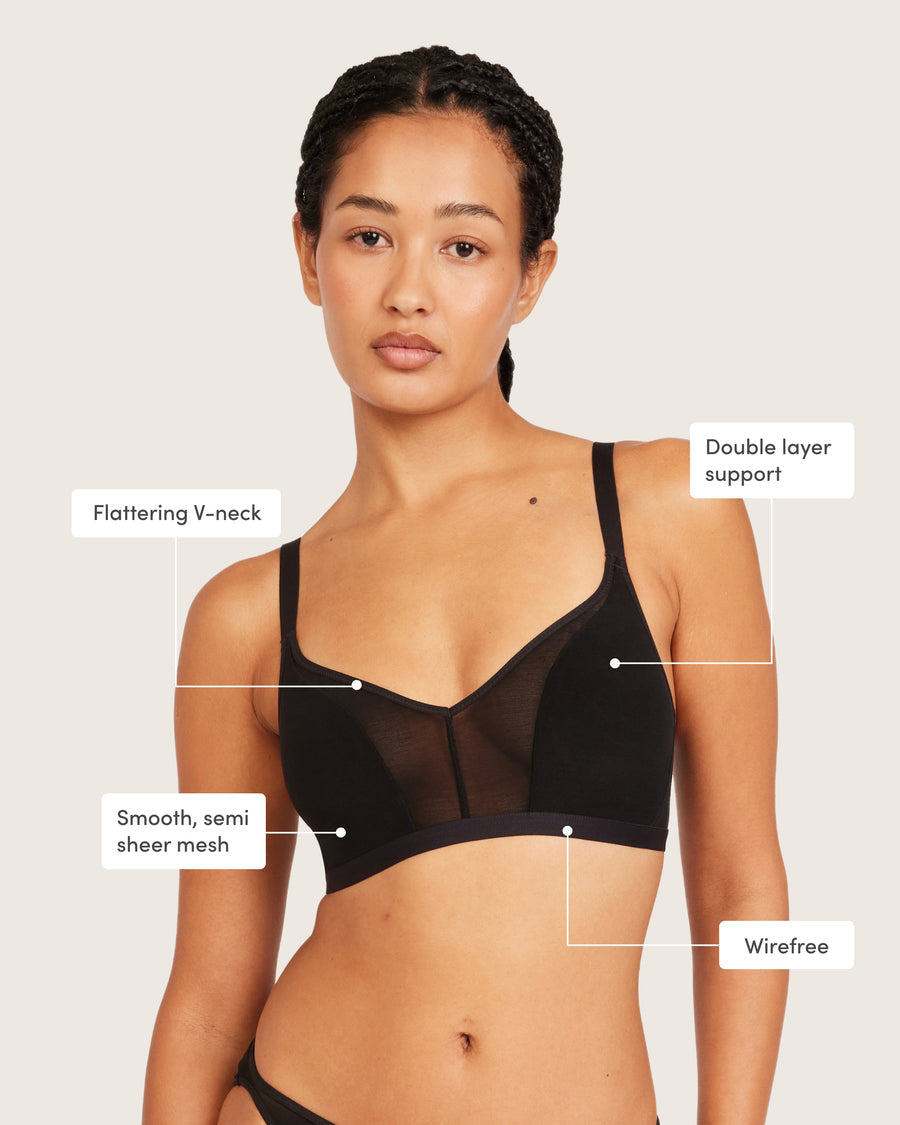 Freshmesh Crop Bralette