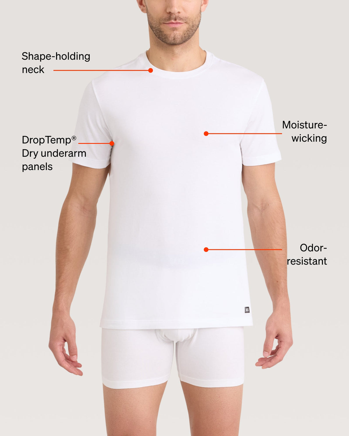 Drop Temp Cooling Cotton Tee - New