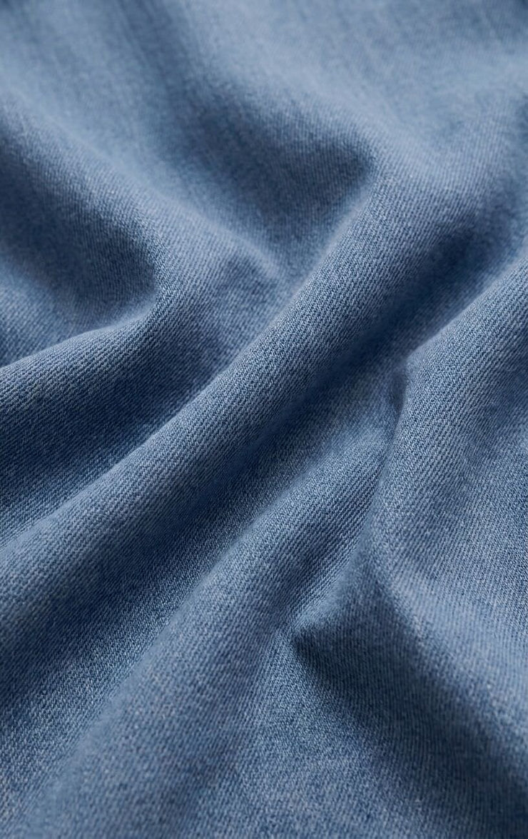 Gail Jersey Denim Midi Skirt