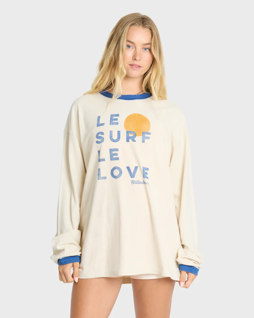 Le Love Surf Ringer Long Sleeve