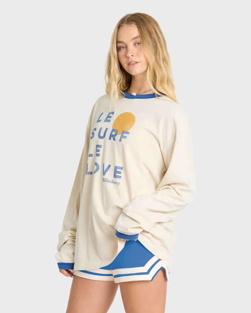 Le Love Surf Ringer Long Sleeve