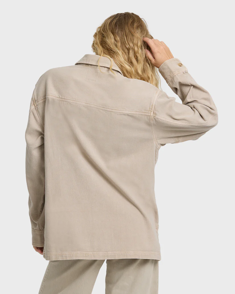 Washed Ashore Long Sleeve Overshirt