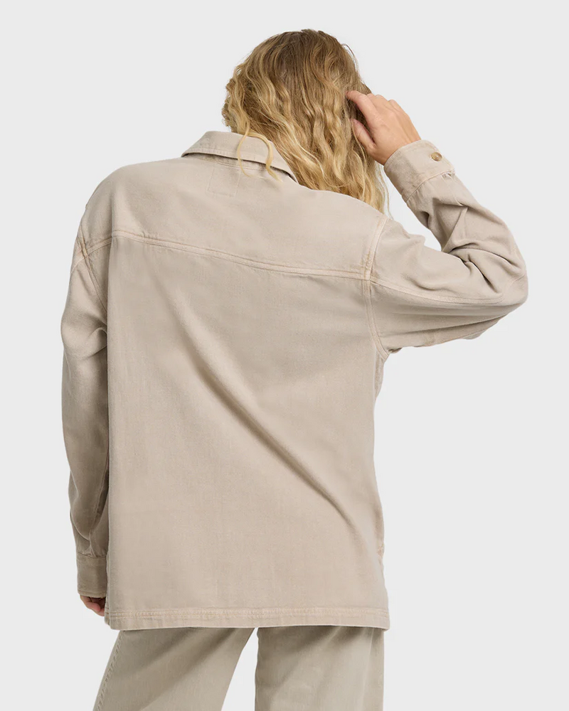 Washed Ashore Long Sleeve Overshirt