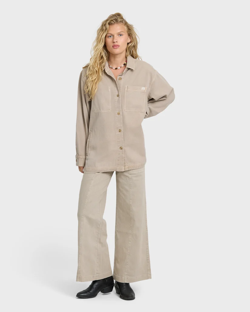 Washed Ashore Long Sleeve Overshirt