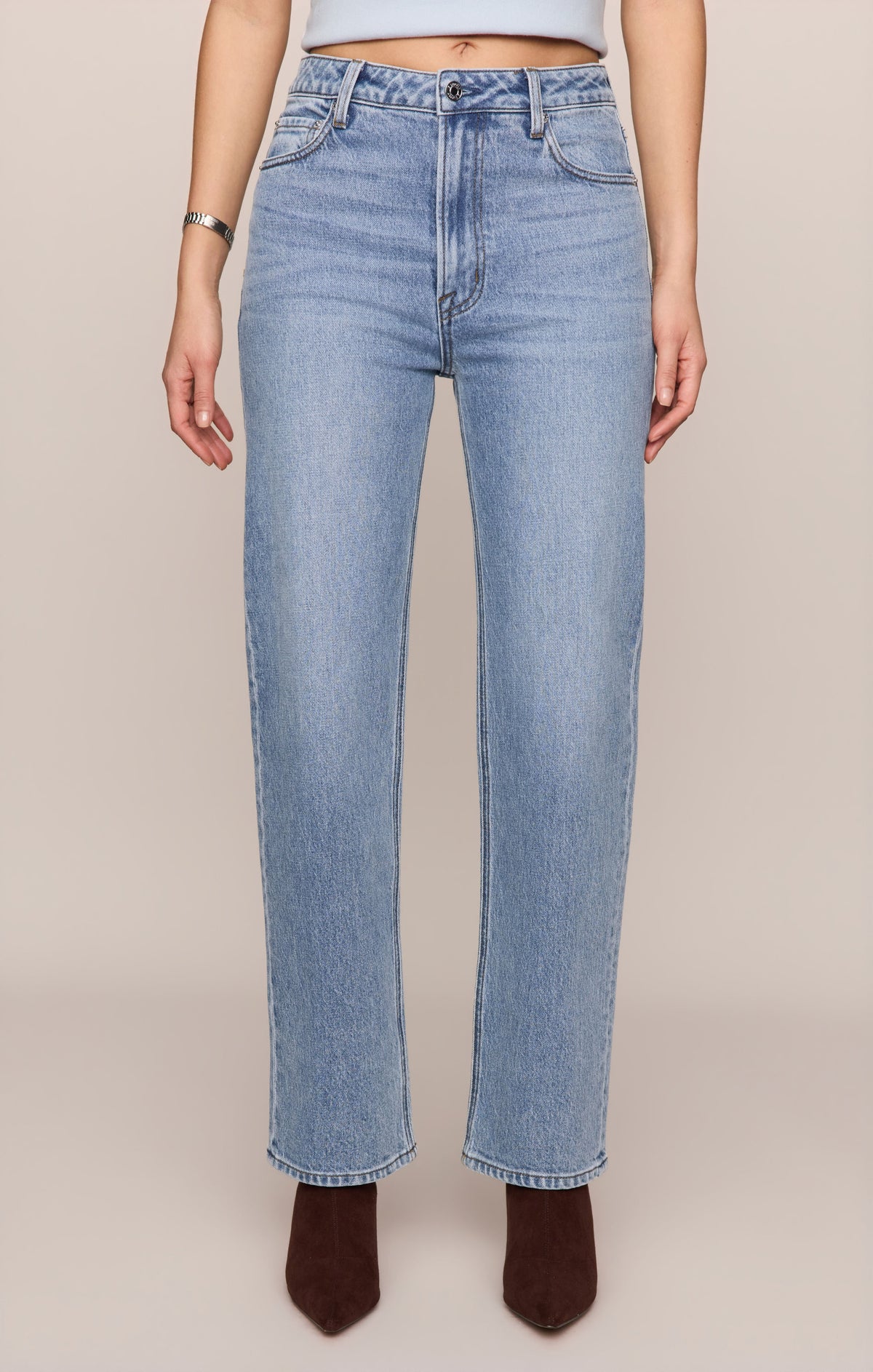The Muse High Rise Straight Denim
