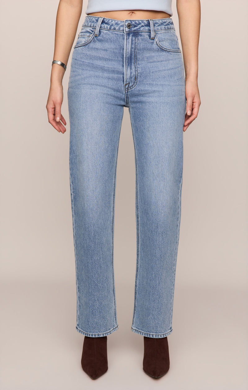 The Muse High Rise Straight Denim
