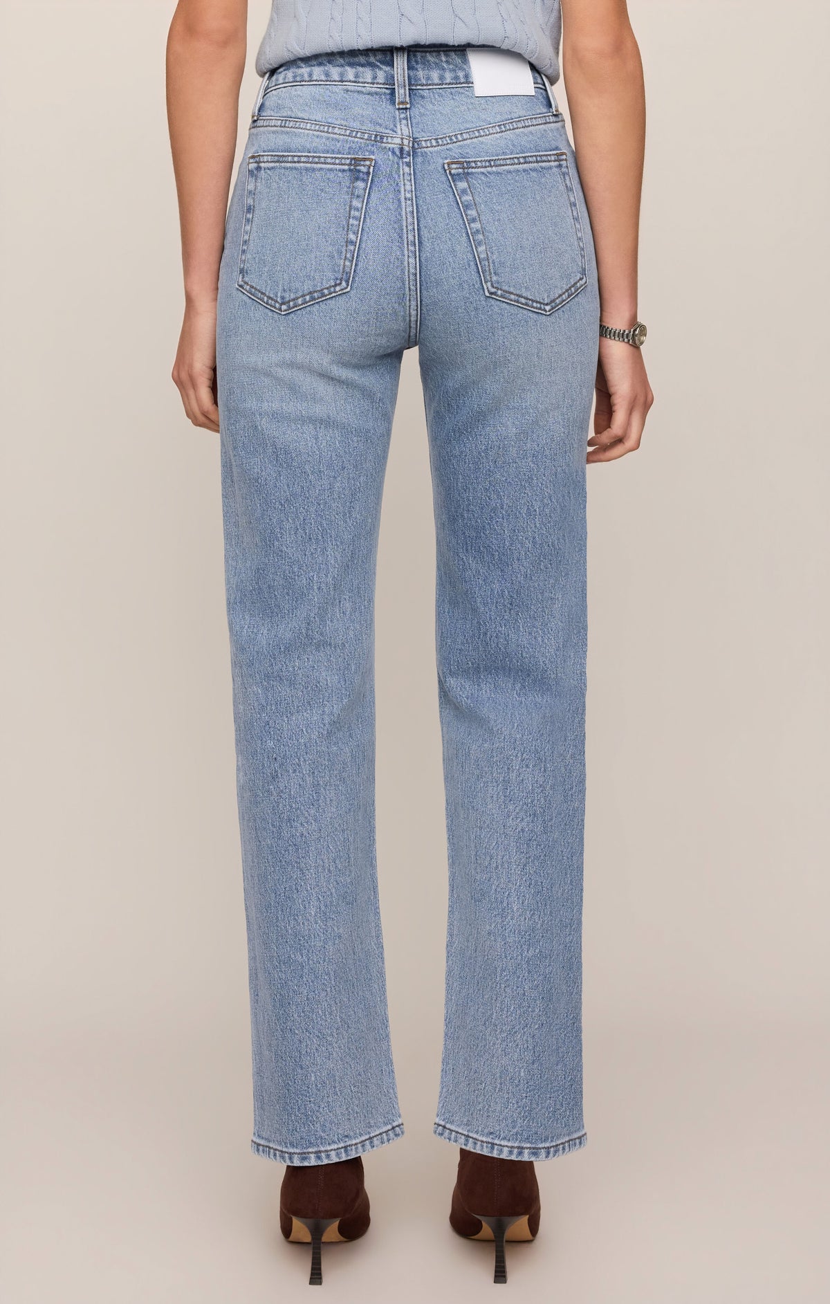 The Muse High Rise Straight Denim