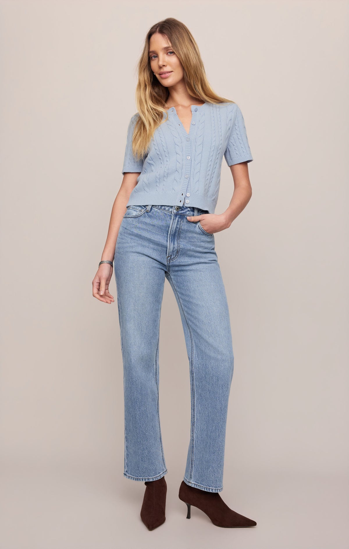 The Muse High Rise Straight Denim
