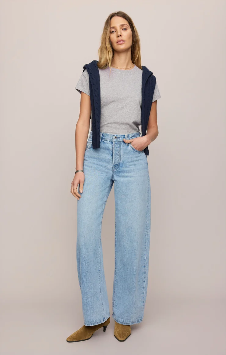 The Show Off High Rise Bowed Denim
