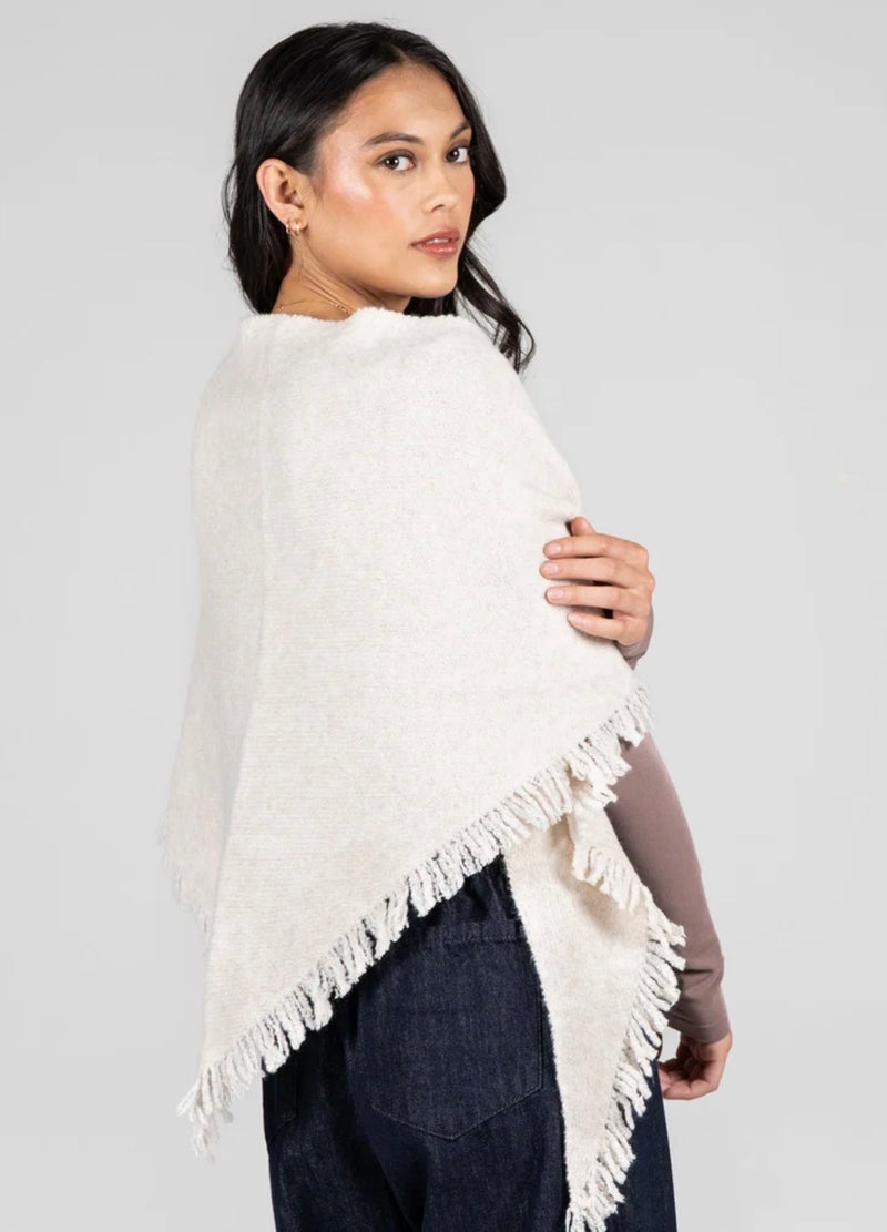Triangle Wool Blend Scarf