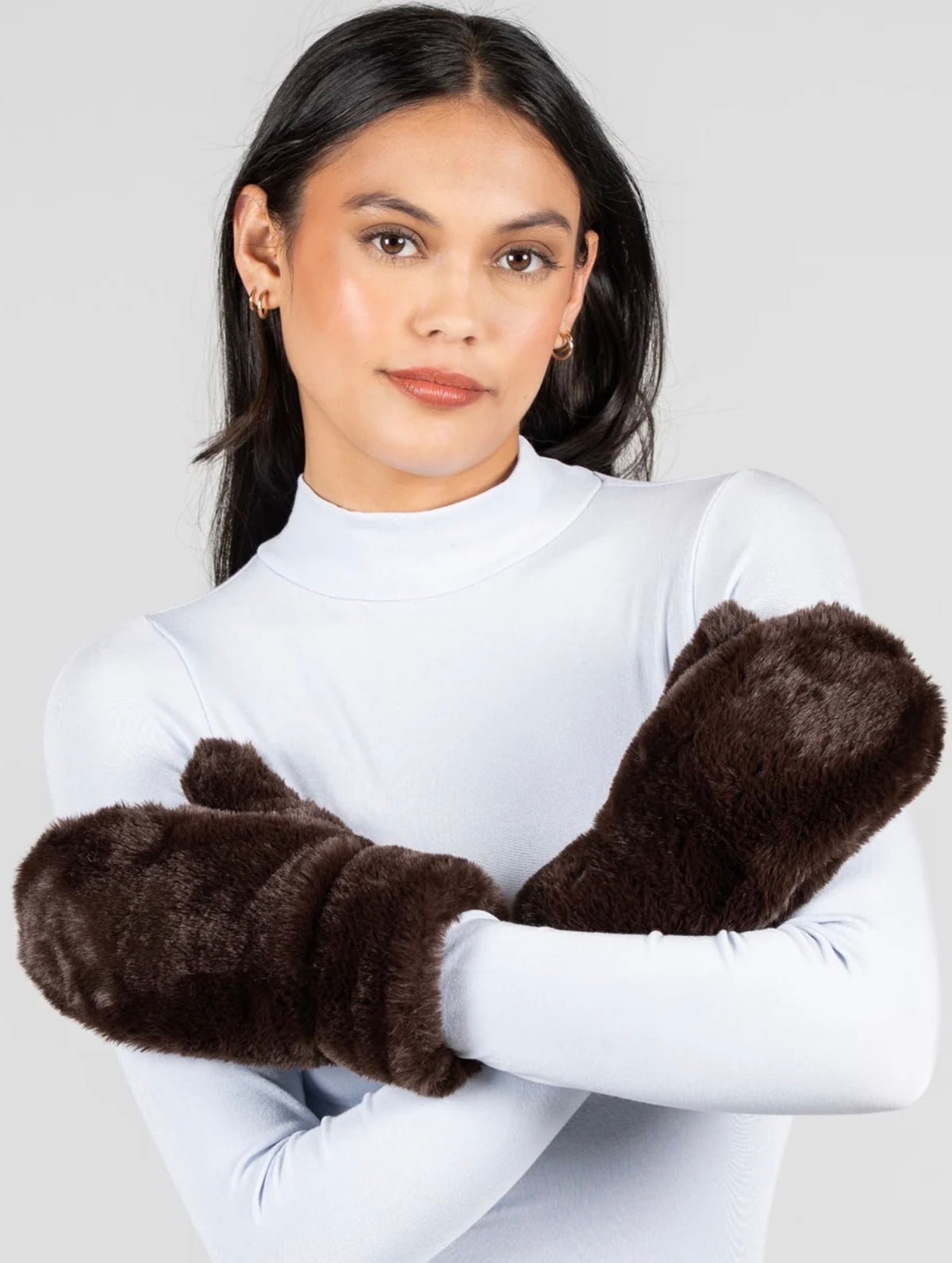 Faux Fur Mittens