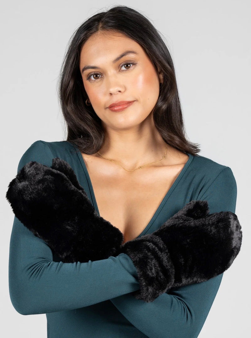 Faux Fur Mittens