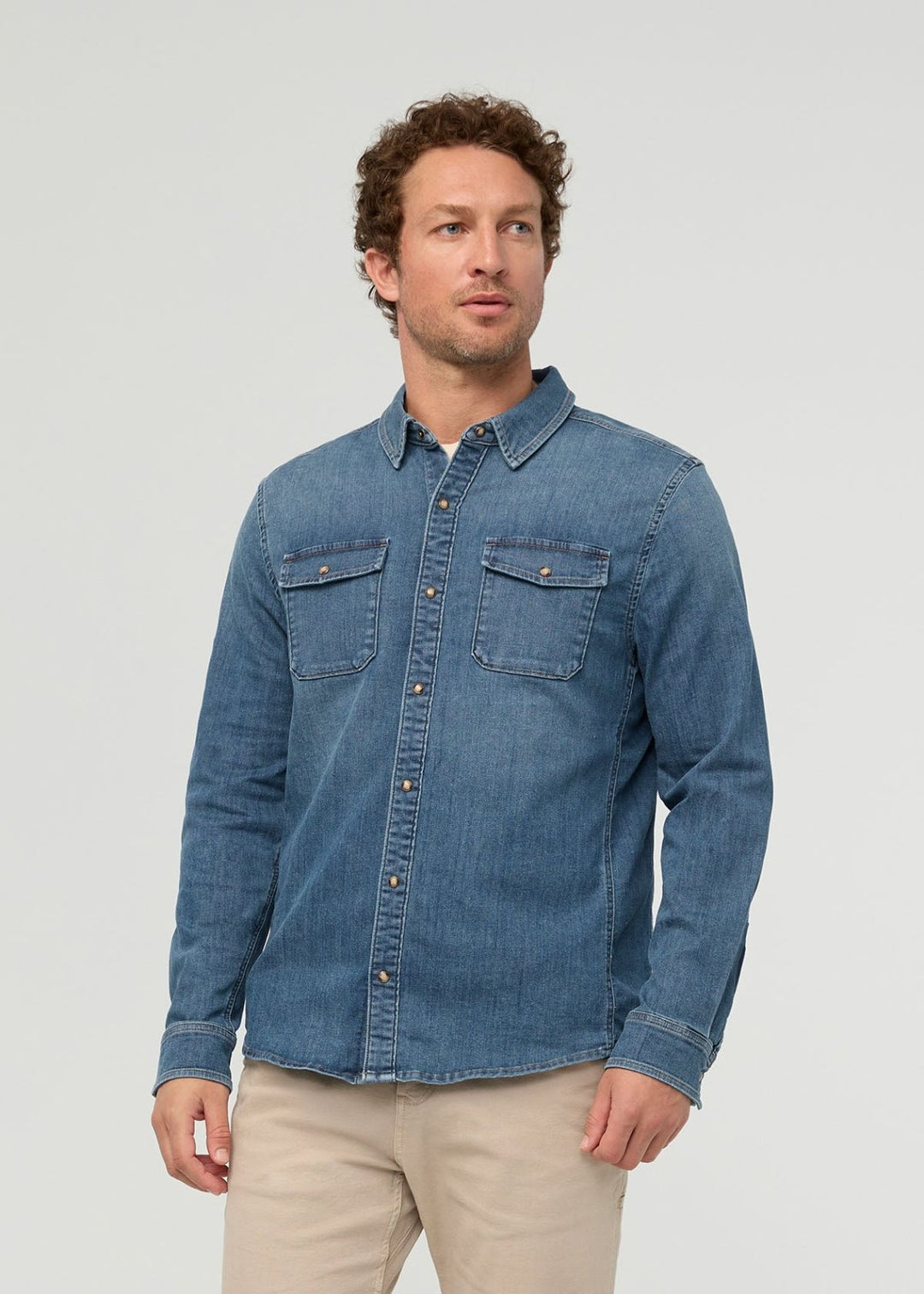 Performance Denim Lite Two-Pocket Shirt